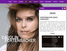 Tablet Screenshot of carolin-fortenbacher.de